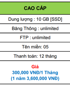 hosting cao cấp