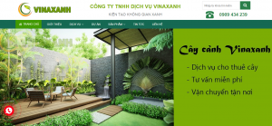 Thiết kế web thương hiệu cây xanh Bình Dương