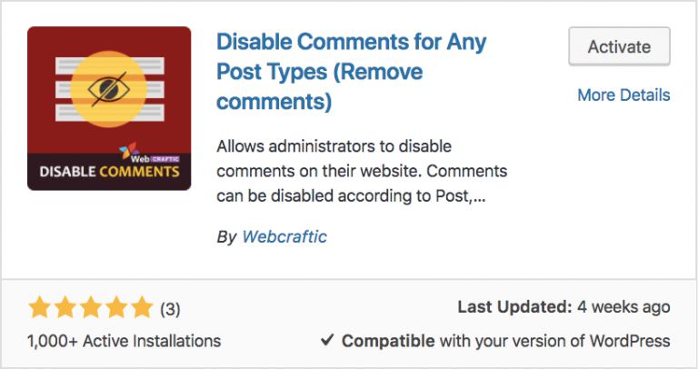 Làm thế nào để tắt comment trong WordPress