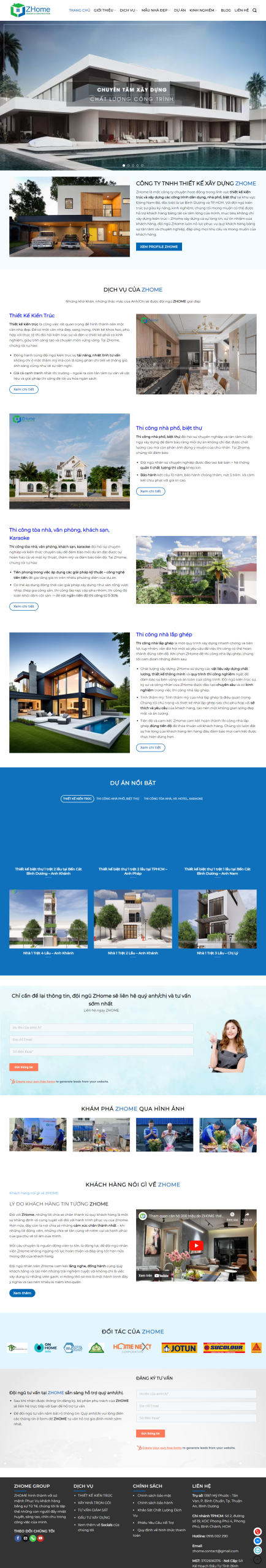 Thiết kế web công ty