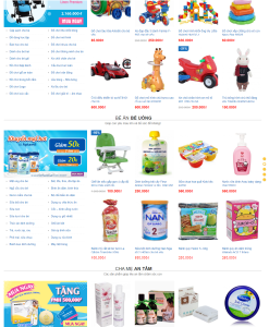 Thiết kế web đồ trẻ em