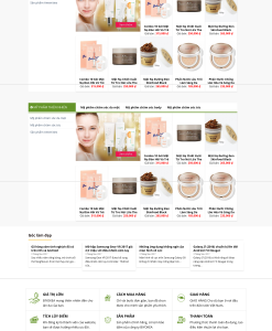Thiết kế web mỹ phẩm