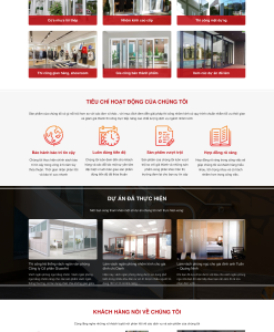 Thiết kế web nhôm kính