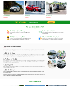 Thiết kế web taxi