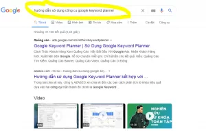 Hướng dẫn sử dụng google keyword planner