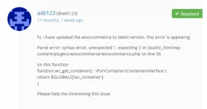 Parse error syntax error, unexpected