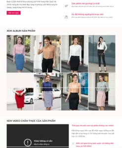 Thiết kế web bán quần áo