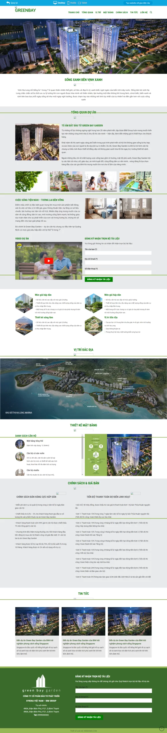 Thiết kế web dịch vụ